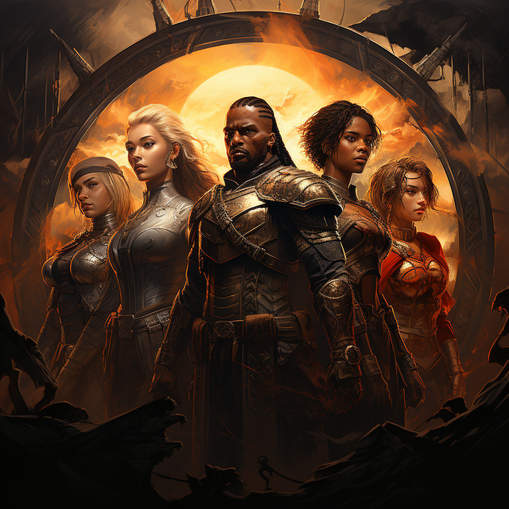 artwork depicting diverse WoW characters collaborating, symbolizing unity and leadership